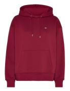 GANT Rel Shield Hoodie Röd