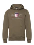 GANT Reg Archive Shield Hoodie Grön