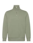 GANT Reg Shield Half Zip Sweat Grön