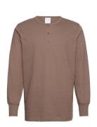 Selected Homme Slhphillip Ls Henley Noos Brun