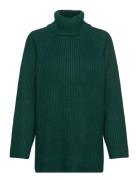 Gina Tricot Roll-Neck Knitted Sweater Grön