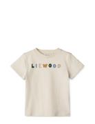 Liewood Sixten Placement Shortsleeve T-Shirt Grå