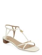 Lauren Ralph Lauren Fallon Nappa Leather Sandal Vit