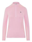 Original Penguin Golf Ls 1/4 Zip Layering Rosa