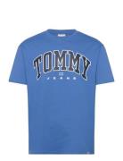 Tommy Jeans Tjm Reg Arch Varsity Tee Ext Blå