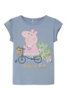 Name It Nmfjasmine Peppapig Ss Top Cplg Blå