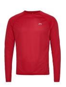 Newline Men Core Running T-Shirt L/S Röd