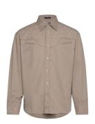 GANT D2-Rel Dahlia Emb Shirt Town Beige