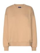 GANT G Badge C-Neck Beige