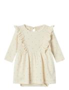 Lil'Atelier Nbfgago Kna Ls Body Dress Lil Beige