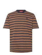 Superdry Relaxed Fit Stripe Tshirt Orange