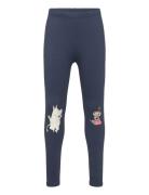 Lindex Leggings Moomin Kneefocus Blå