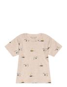 Minymo T-Shirt Ss Aop Beige