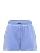 Juicy Couture Tonal Embro Velour Short Blå