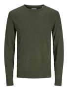 Jack & J S Jjeemil Knit Crew Neck Noos Grön