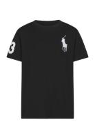 Ralph Lauren Kids Big Pony Cotton Jersey Tee Svart