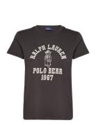 Polo Ralph Lauren Polo Bear Logo Cotton Jersey Tee Brun