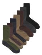 Jack & J S Jactyler Socks 7 Pack Burgundy