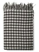 Compliments Gingham Throw 140X200 Cm Svart