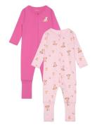 Name It Nbfnightsuit 2P Zip Ff Rose Deer Noos Rosa