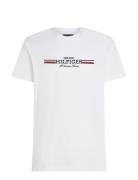 Tommy Hilfiger Hilfiger Chest Stripe Tee Vit