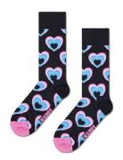 Happy Socks Heart In Heart Sock Svart