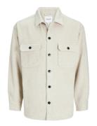 Jack & J S Jjebradley Ollie Overshirt Ls Noos Beige