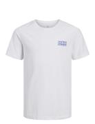 Jack & J S Jjstyd Chest Brand Tee Ss Ln Jnr Vit