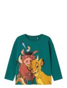 Name It Nmmjoost Lionking Ls Top Wdi Grön