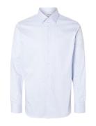 Selected Homme Slhslim-Performance Shirt Ls Noos Blå