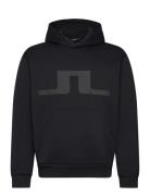 J. Lindeberg Karson Graphic Hoodie Svart