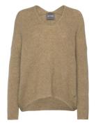 MOS MOSH Mmthora V-Neck Knit Beige