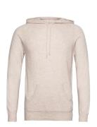 Davida Cashmere Man Front Pocket Hoodie Beige