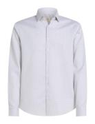 Calvin Klein Ed Micro Dot Slim Shirt Vit