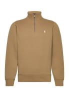 Polo Ralph Lauren Double-Knit Quarter-Zip Pullover Brun