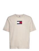 Tommy Jeans Tjw Rlx Melange Flag Tee Ext Beige