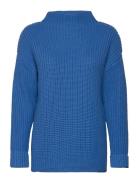 Selected Femme Slfselma Ls Knit T-Neck Blå