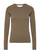 G-Star RAW Slim Rib Keyhole R T L\S Wmn Khaki Green