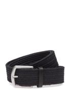 Polo Ralph Lauren Leather-Trim Braided Belt Svart