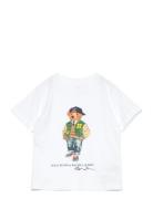 Ralph Lauren Kids Polo Bear Cotton Jersey Tee Vit