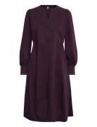 Culture Cuantoinett Rib Dress Burgundy