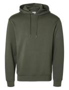 Selected Homme Slhemanuel Soft Hood Sweat Noos Grön