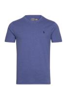 Polo Ralph Lauren Custom Slim Fit Jersey Crewneck T-Shirt Blå