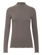 Kaffe Kadrew Turtleneck T-Shirt Brun