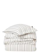 Lexington Home Striped Cotton Poplin Bed Set Vit