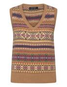 Lauren Ralph Lauren Fair Isle Cotton-Linen Sweater Vest Multi/patterne...