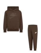 Nike Nike Sportswear Futura Pullover Hoodie And Pants Set Khaki Green