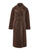 Lexington Clothing Elina Wool Blend Coat Brun