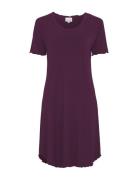 Damella Of Sweden Nightdress Short Sleeve Lila