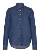 GANT Reg Denim Shirt Blå